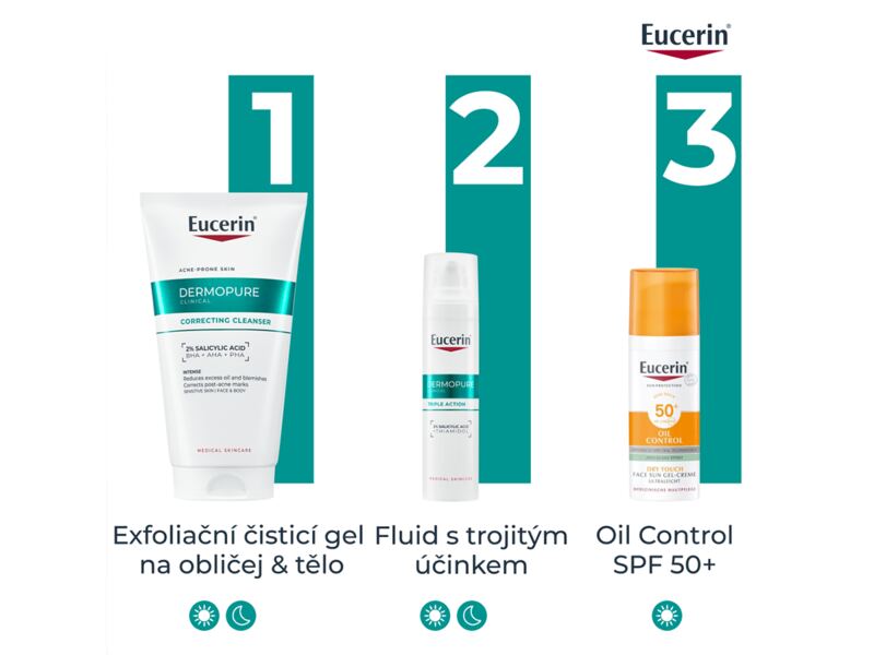 Eucerin DermoPure Clinical Exfoliační čisticí gel 150 ml