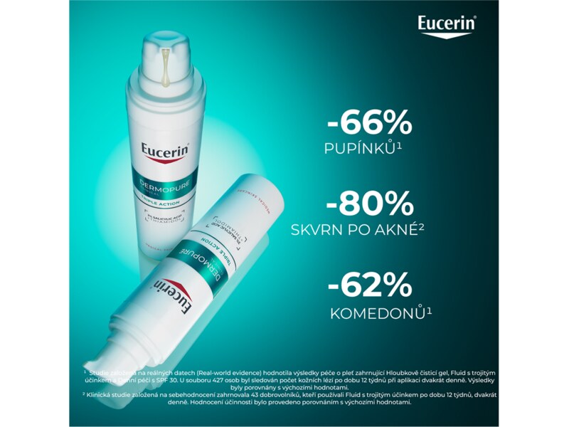 Eucerin DermoPure Clinical Fluid s trojím účinkem 40 ml