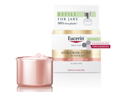 Eucerin Hyaluron-Filler + Elasticity Rosé denní krém SPF30 náplň 50 ml