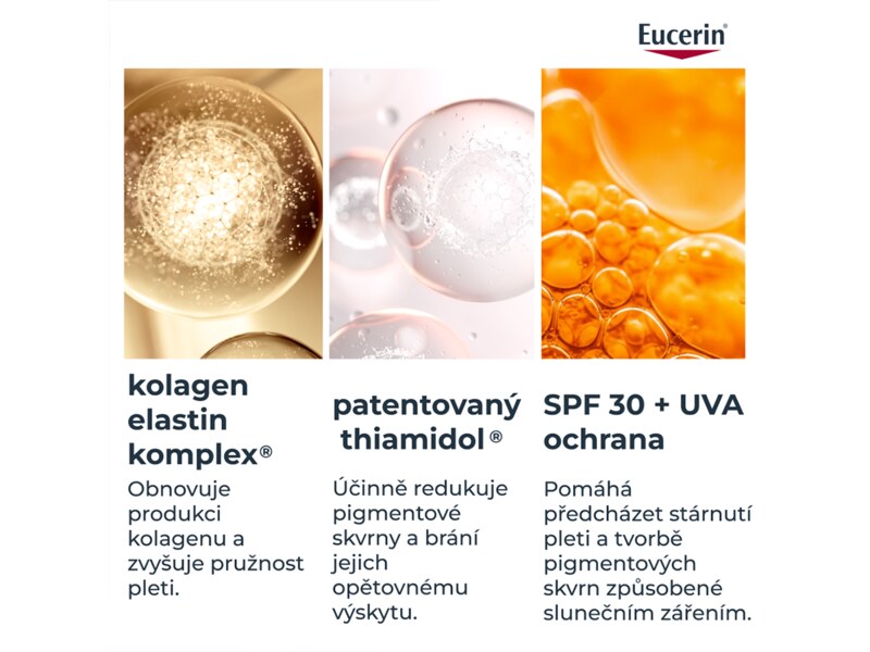 Eucerin Hyaluron-Filler + Elasticity SPF30 denní krém náplň 50 ml