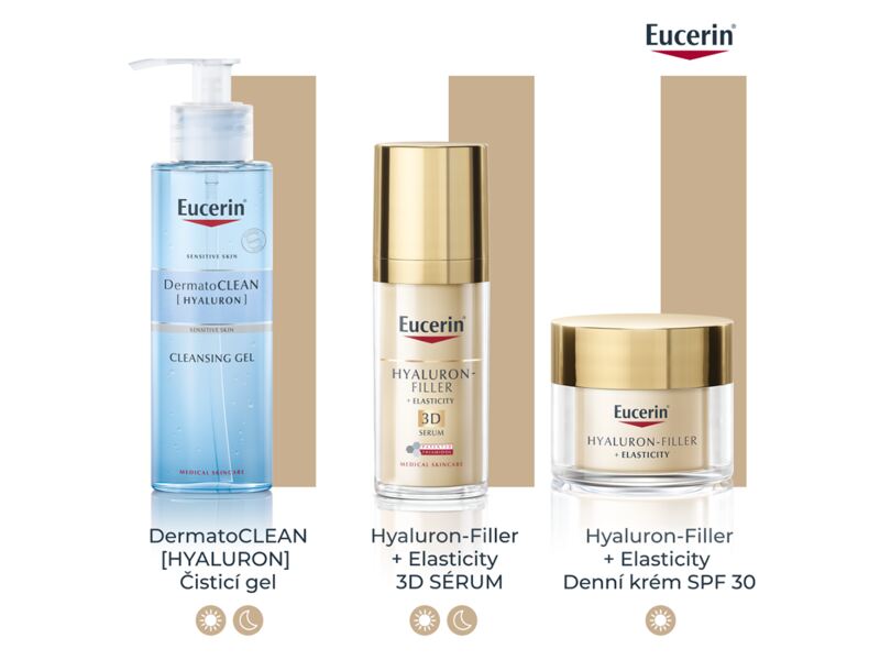Eucerin Hyaluron-Filler + Elasticity SPF30 denní krém náplň 50 ml