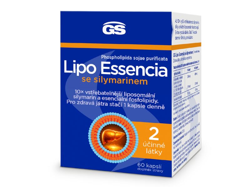 GS Lipo Essencia se silymarinem 60 kapslí