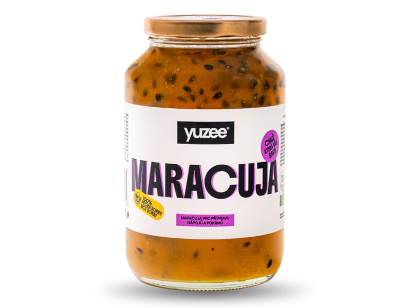 Yuzee Maracuja ovocný koncentrát s kousky maracuji pro přípravu nápojů a pokrmů 1000 g