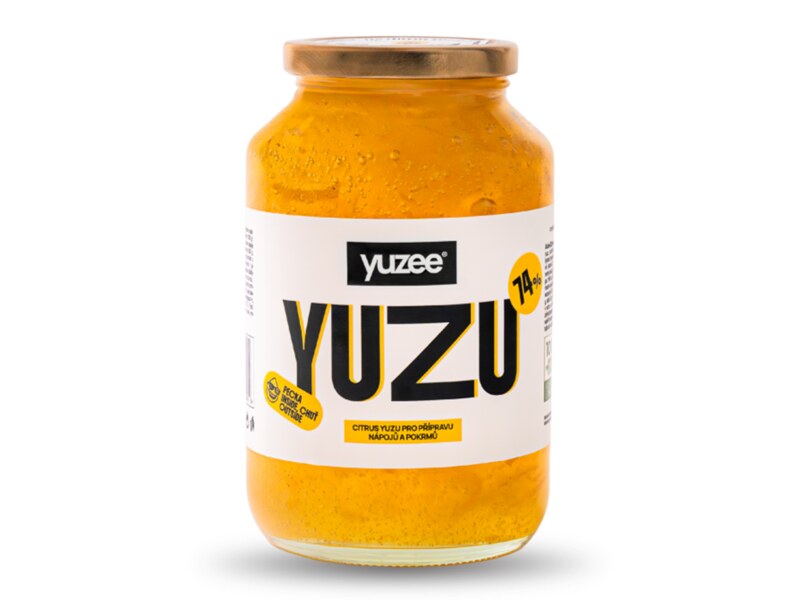 Yuzee Yuzu ovocný koncentrát s kousky yuzu pro přípravu nápojů a pokrmů 1000 g