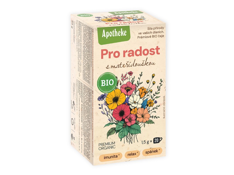 Apotheke BIO Pro radost s mateřídouškou nálevové sáčky 20 x 1,5 g