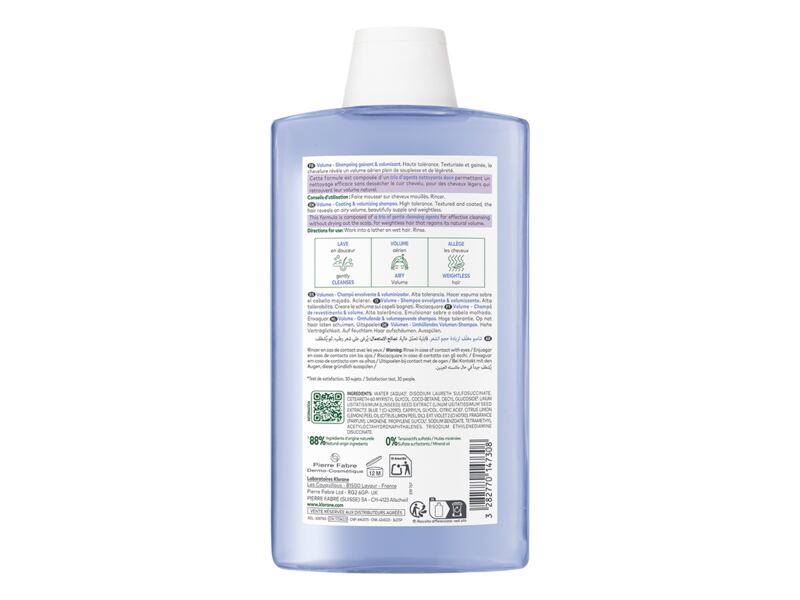 Klorane Šampon na vlasy s BIO lnem pro jemné vlasy 400 ml