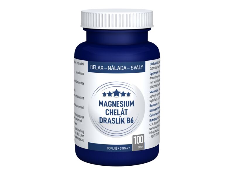 Clinical Magnesium Chelát + Draslík + B6 100 tablet