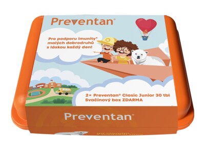 Preventan Clasic Junior 2x30 tablet + svačinový box ZDARMA 