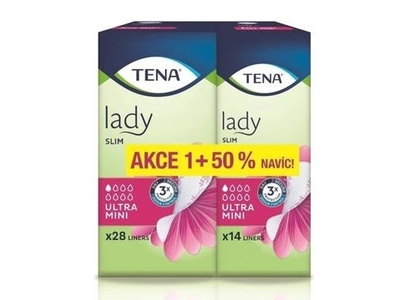 Tena Lady Slim Inkontinenční vložky Ultra Mini +50% navíc 42 ks