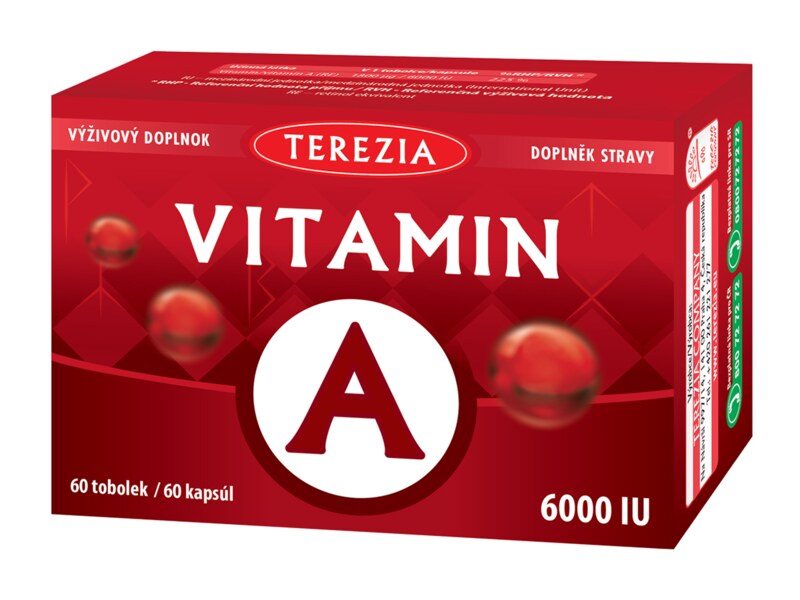 Terezia Vitamin A 6000 IU 60 tobolek