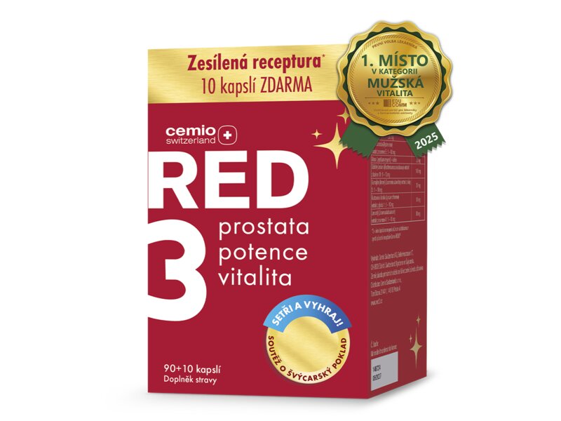 Cemio RED3 90+10 kapslí Dárkové balení 