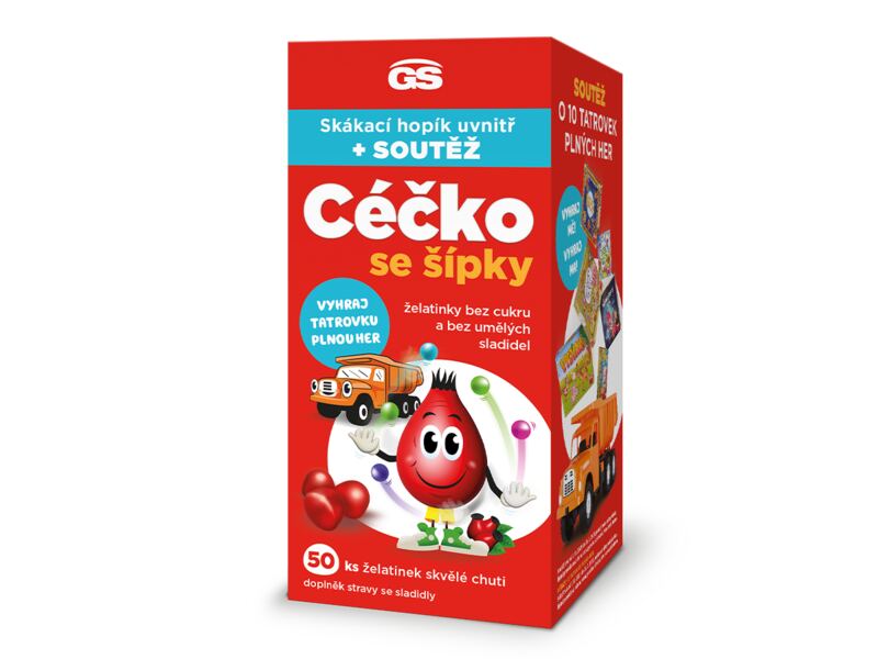 GS Céčko se šípky želatinky bez cukru 50 ks Dárkové balení GS Céčko se šípky želatinky bez cukru 50 ks Dárkové balení