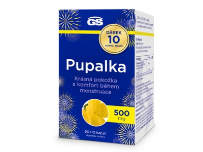 GS Pupalka 500 mg 90+10 kapslí Dárkové balení GS Pupalka 500 mg 90+10 kapslí Dárkové balení