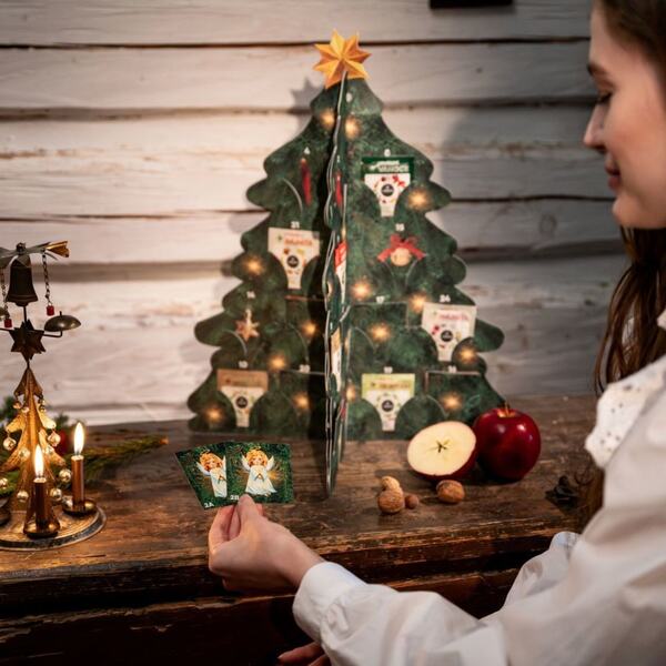 Leros Bylinný adventní kalendář stromeček 24 sáčků 