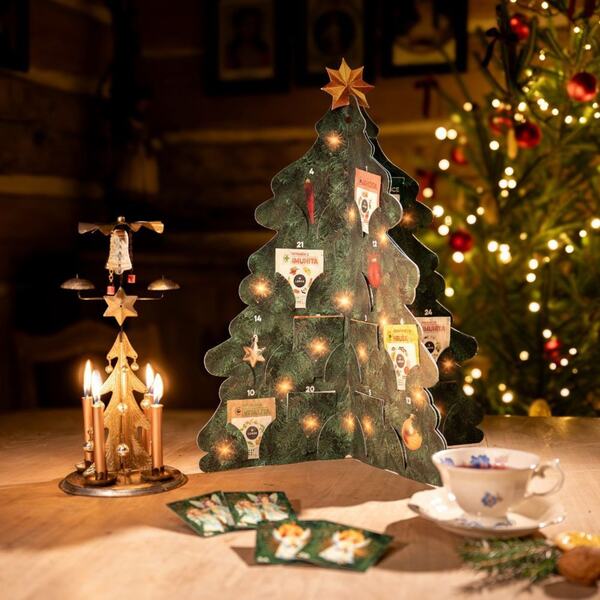 Leros Bylinný adventní kalendář stromeček 24 sáčků 