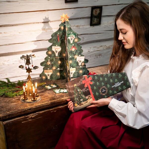 Leros Bylinný adventní kalendář stromeček 24 sáčků 