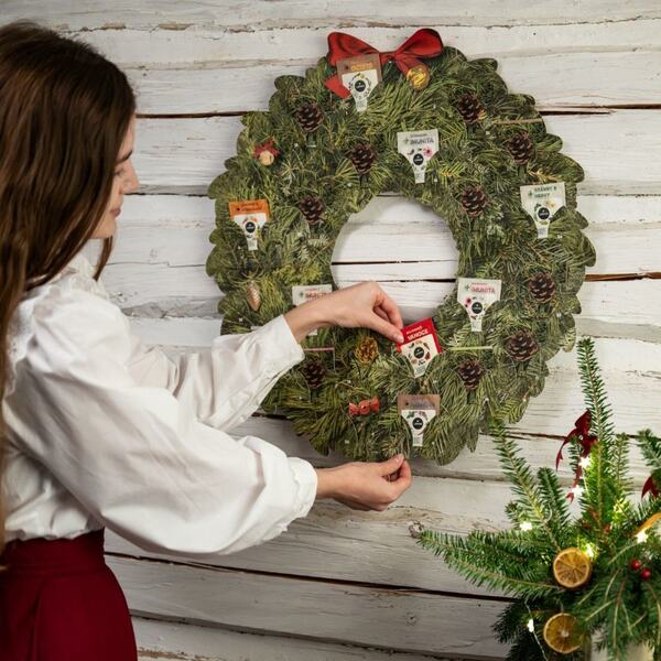 Leros Bylinný adventní kalendář věnec 24 sáčků 