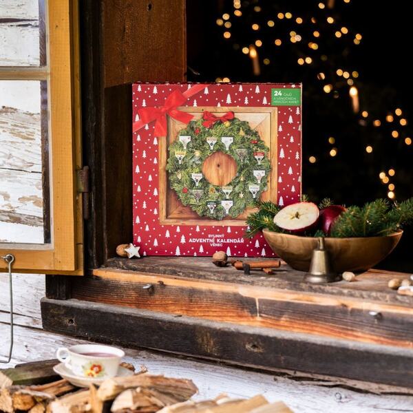 Leros Bylinný adventní kalendář věnec 24 sáčků 