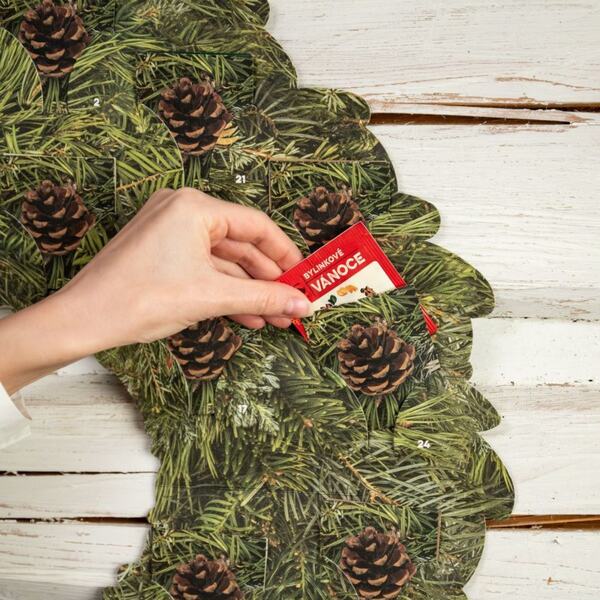 Leros Bylinný adventní kalendář věnec 24 sáčků 