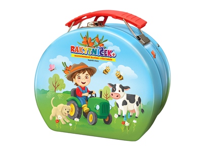 Rakytníček+ multivitaminové želatinky Traktor kufřík 50 ks Rakytníček+ multivitaminové želatinky Traktor kufřík 50 ks