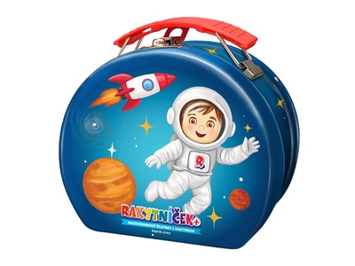 Rakytníček+ multivitaminové želatinky Vesmír kufřík 50 ks