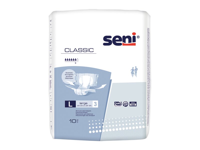 Seni Classic Absorpční plenkové kalhotky s lepítky vel.1 10 ks