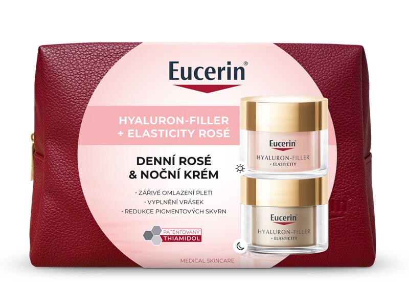 Eucerin Hyaluron-Filler + Elasticity Rose Vánoční balení 