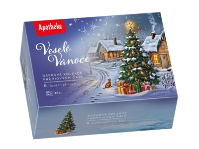 Apotheke Dárková kolekce čajů Veselé Vánoce 48 nálevových sáčků