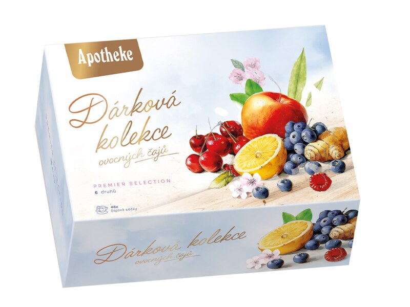 Apotheke Dárková kolekce Prémiových ovocných čajů 48 nálevových sáčků