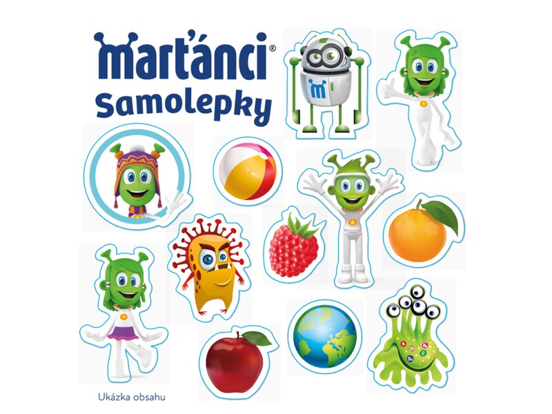 Marťánci Gummy 50+50 ks + dárek omalovánky/samolepky