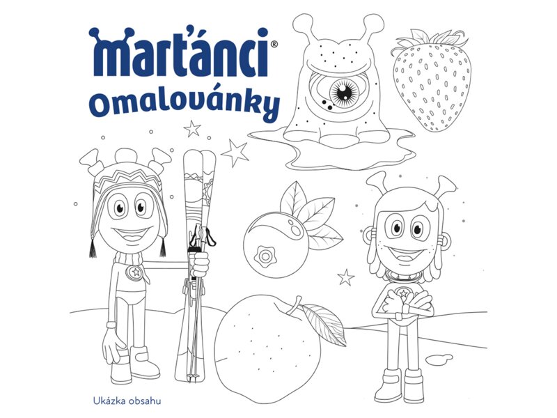 Marťánci Gummy 50+50 ks + dárek omalovánky/samolepky
