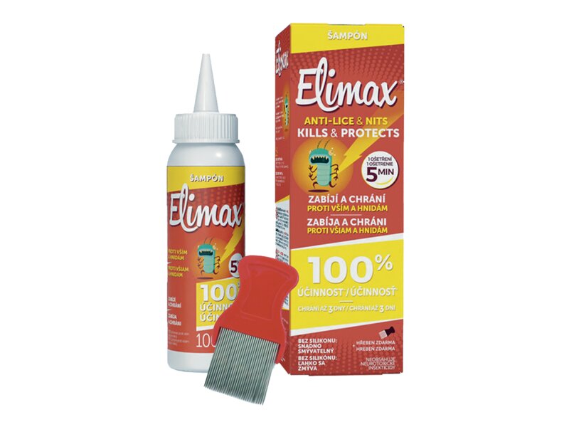 Elimax Roztok proti vším a hnidám 100 ml+ hřeben