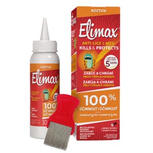 Elimax Roztok proti vším a hnidám 100 ml+ hřeben