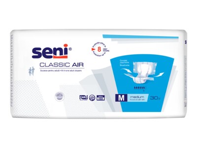 Seni Classic Air Absorpční plenkové kalhotky s lepítky vel.M 30 ks Seni Classic Air Absorpční plenkové kalhotky s lepítky vel.M 30 ks