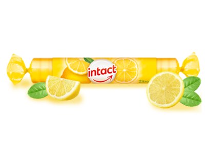 Intact Hroznový cukr s vitamínem C citron 40 g Intact Hroznový cukr s vitamínem C citron 40 g