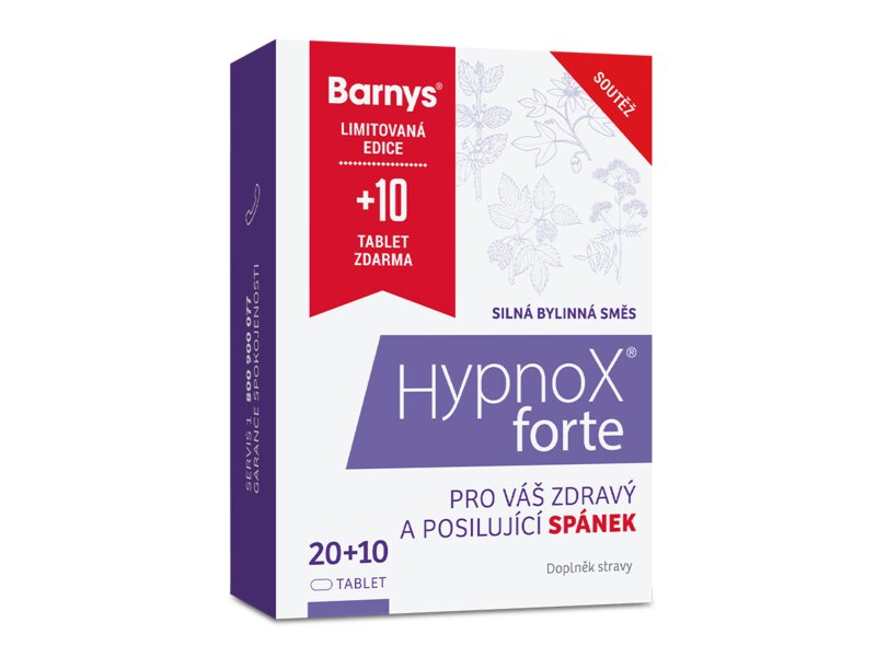 Barnys HypnoX Forte 20 + 10 tablet Zdarma