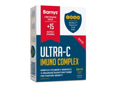 Barnys Ultra-C Imuno Complex 30 + 15 kapslí Zdarma Barnys Ultra-C Imuno Complex 30 + 15 kapslí Zdarma