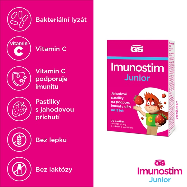GS Imunostim Junior 20 pastilek GS Imunostim Junior 20 pastilek