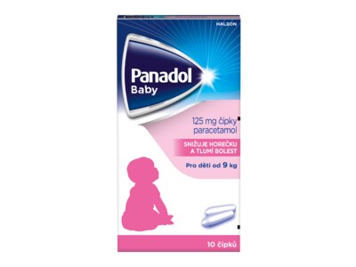 Panadol Baby 125 mg 10 čípků Panadol Baby 125 mg 10 čípků