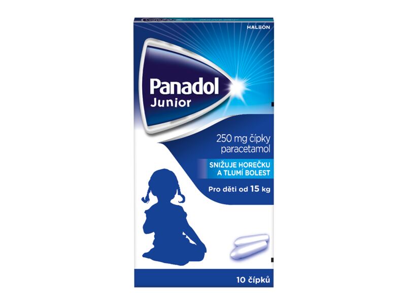 Panadol Junior 250 mg 10 čípků