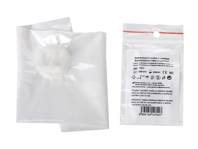 Rouška resuscitační s ventilem Steriwund 1 ks