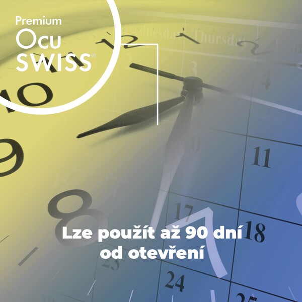 Premium Ocuswiss DAILY 0,1 % HA zvlhčující oční kapky 10 ml
