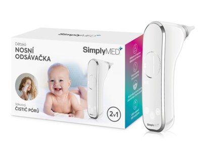 SimplyMed Dětská nosní odsávačka a čistič pórů 2v1 JY-922 1KS