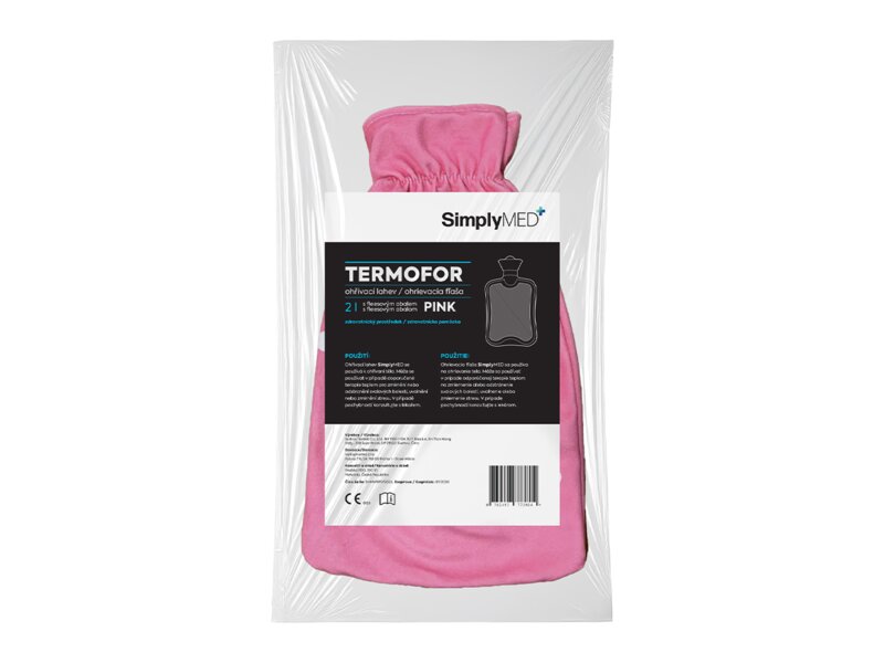 SimplyMed Termoflor s fleesovým obalem Pink 2 l 1 ks