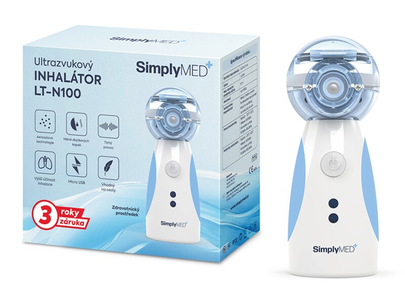 SimplyMed Ultrazvukový inhalátor model LT-N100 1 ks SimplyMed Ultrazvukový inhalátor model LT-N100 1 ks