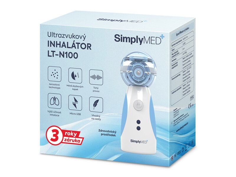 SimplyMed Ultrazvukový inhalátor model LT-N100 1 ks SimplyMed Ultrazvukový inhalátor model LT-N100 1 ks