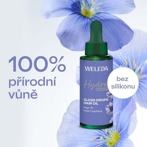Weleda HydraShine Hydratační vlasový olej 30 ml Weleda HydraShine Hydratační vlasový olej 30 ml