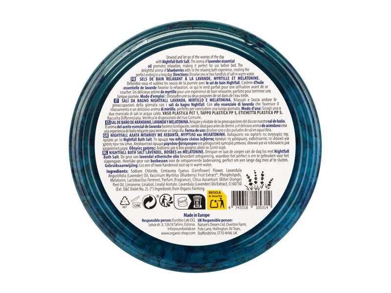 Organic Shop Sleeping Set pro hluboký spánek Night symphony 300 g + 125 ml