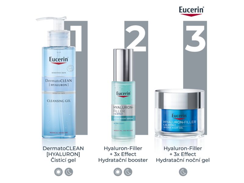 Eucerin Hyaluron-Filler + 3x Effect noční gel 50 ml Eucerin Hyaluron-Filler + 3x Effect noční gel 50 ml