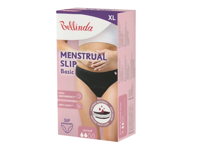Bellinda Menstruační kalhotky Basic velikost XL černé 1 kus